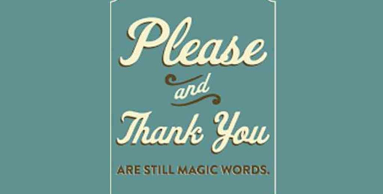 Poster: Please and Thanks | Cornett's Corner