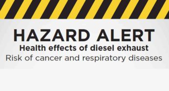 Hazard Alert Diesel Emissions Infographic
