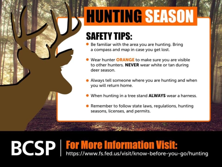 Hunting Safety Tips Corner